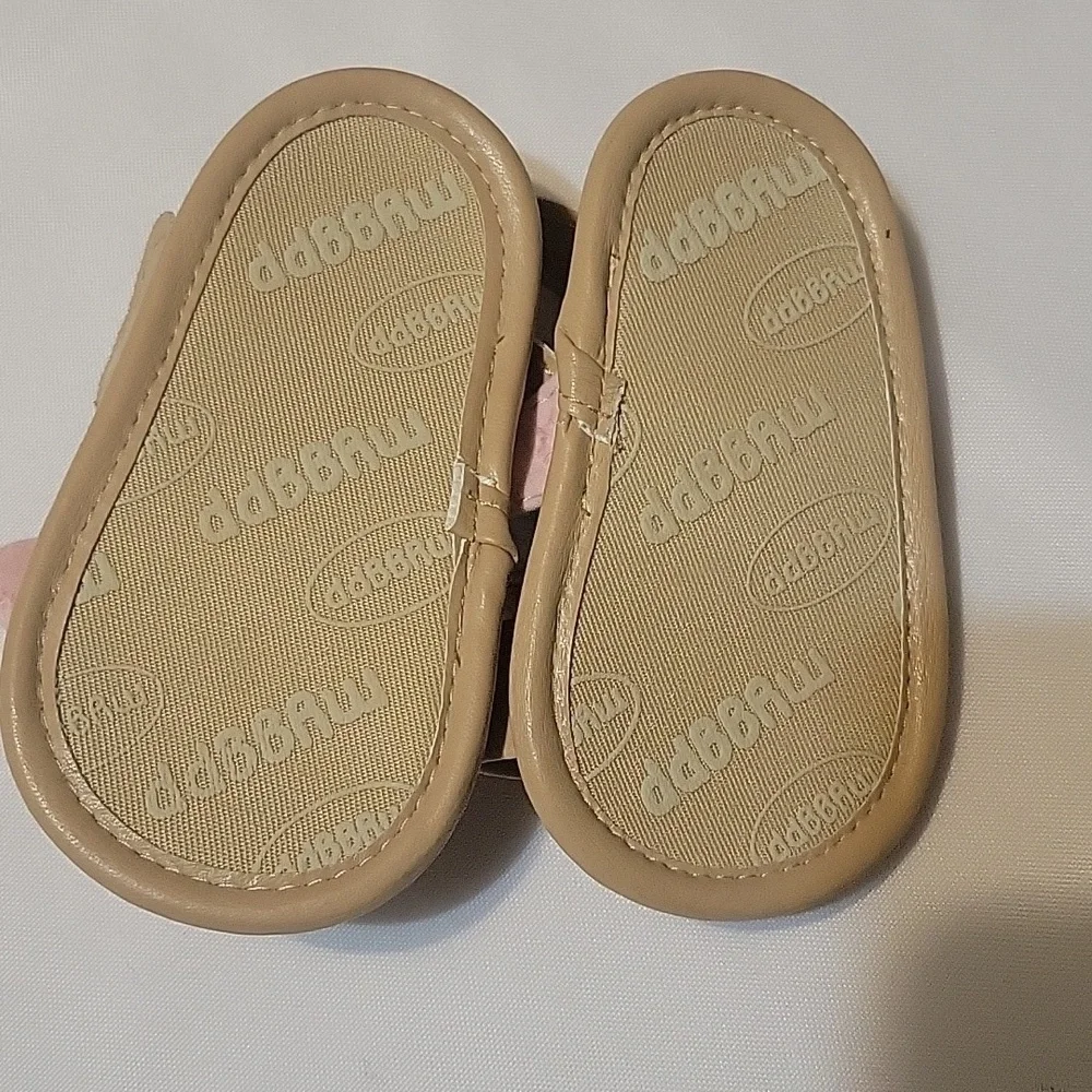 Myggpp baby girl chambray bowknot open-toe non-slip princess sandals 0-6 Months